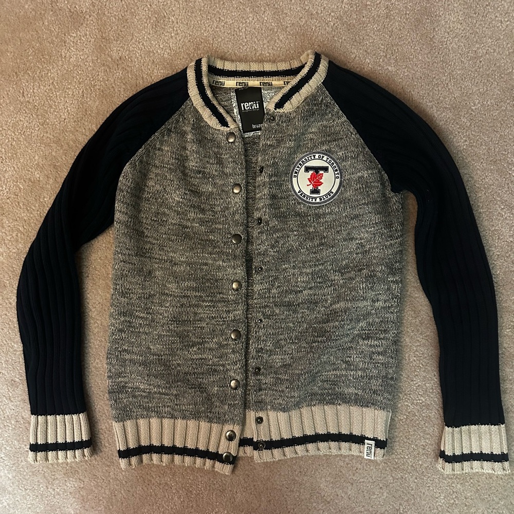 University of Toronto SPECIAL Varsity Button Up Sweater